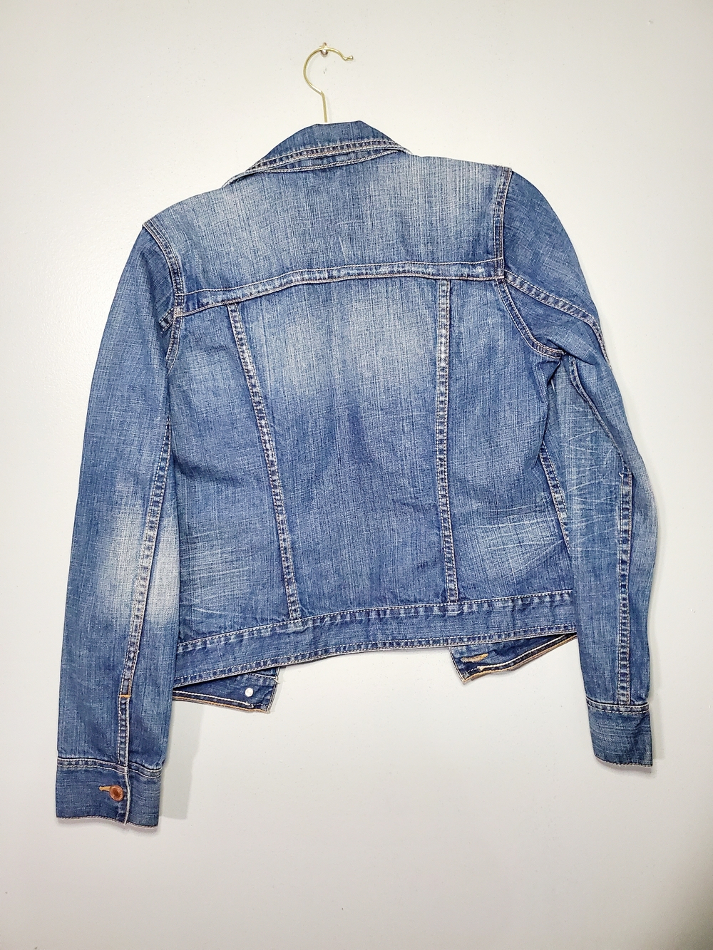 American Eagle Outfitters Vintage-Inspired Denim Jacket 100% Cotton Medium - Picture 4 of 11